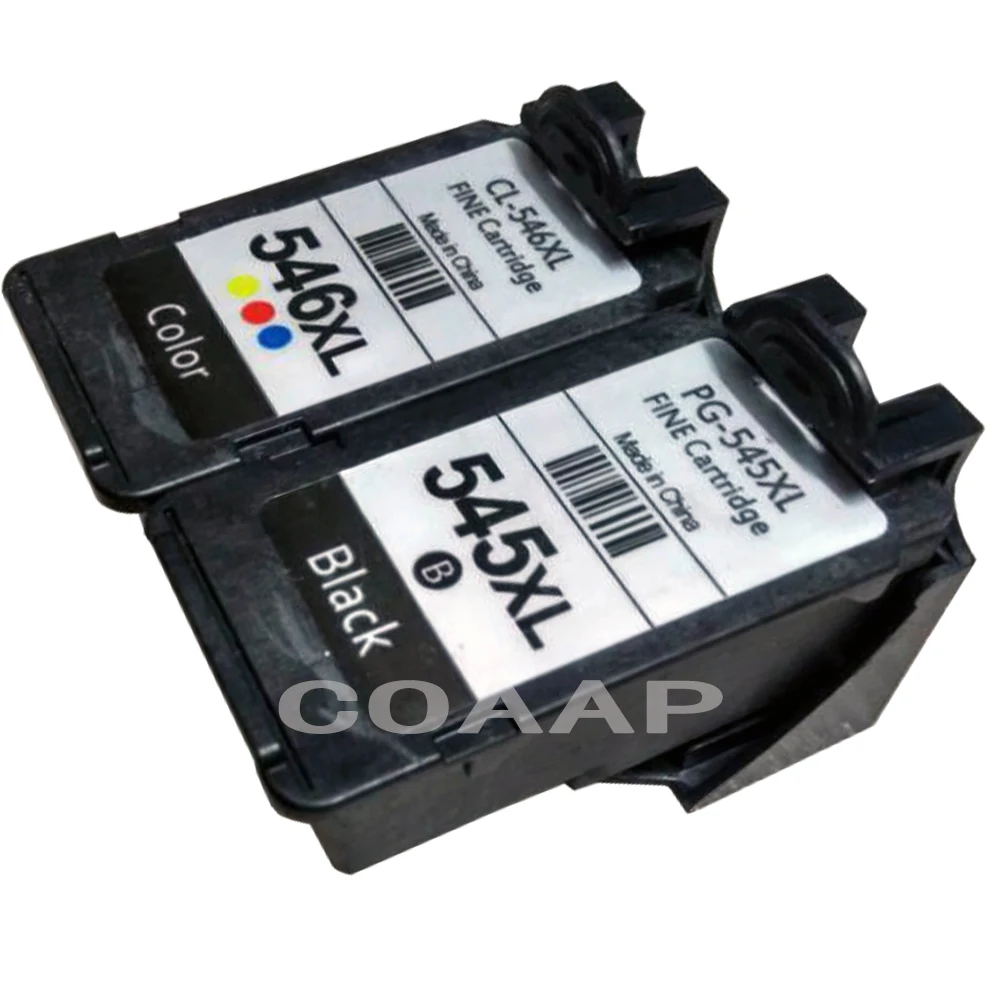 

2Pack PG545 CL546 XL compatible Ink Cartridges PG 545 CL 546 Suitable For Canon IP 2850 / MX495 / MG2950 / MG2550 / MG2450