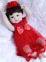 23 zoll Reborn Baby Puppen mädchen Beste Geschenk Silikon Reborn Baby Puppen für Kinder blau augen Prinzessin bebes reborn Bonecas metoo BJD(China)