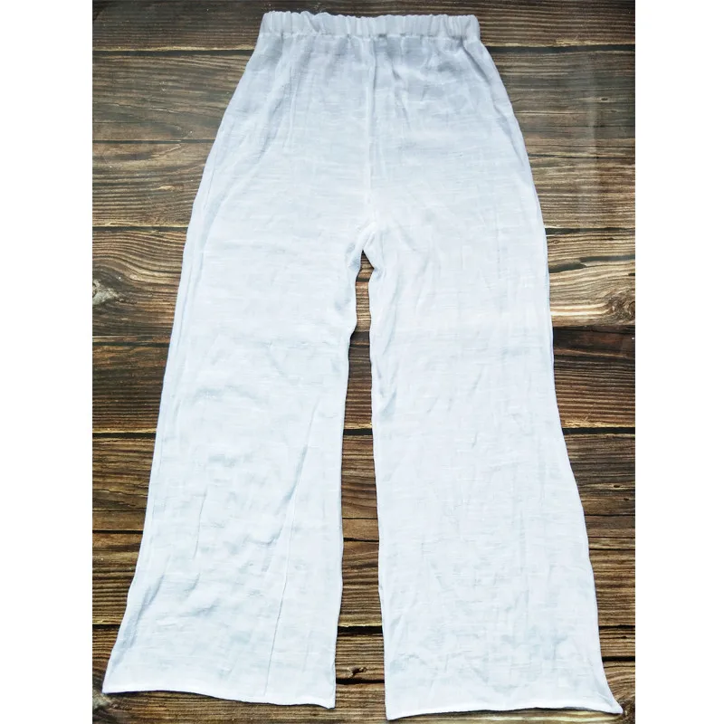 In-X брюки с высокой талией женские плиссированные широкие брюки летняя пляжная одежда брюки женские летние пляжные штаны Женская пляжная одежда - Цвет: 2030-3