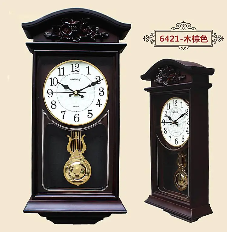 Ceny Europa antyczne zegary ścienne do salonu 50cm wysoka klasyczna ściana zegarki zegary ścienne home decor wystrój domu sfatygowany szykowny