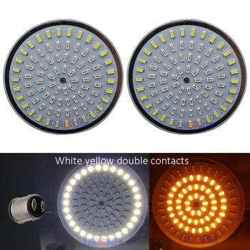 

Motorcycle Bullet Turn Signal light Indicator Lamp 1156 1157 White/Amber/Red LED Inserts Light For Moto Sportster Dyna FLSTF