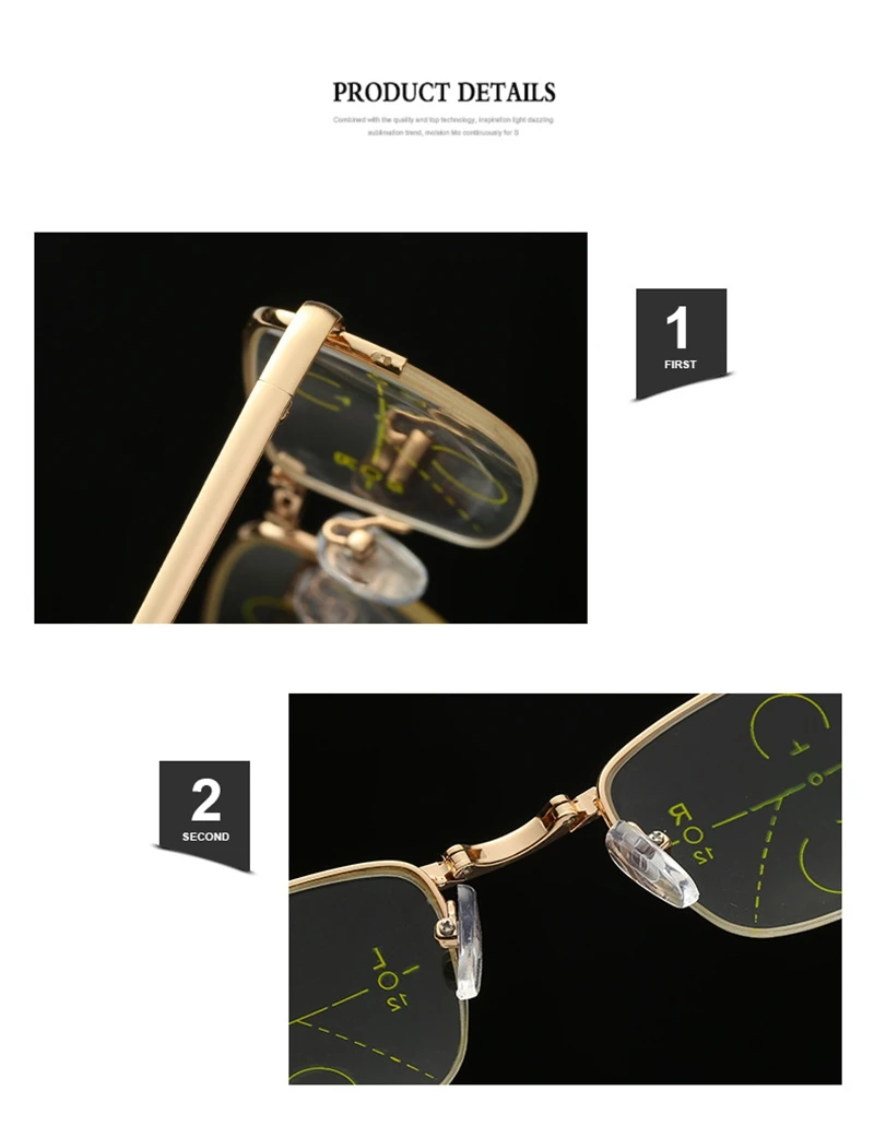SOZOTU складное многофункциональное фокусное прогрессивный очки для чтения Для мужчин Для женщин складные пресбиопические очки+ 1,0+ 1,5+ 2,0+ 2,5+ 3,0+ 3,5 YQ637