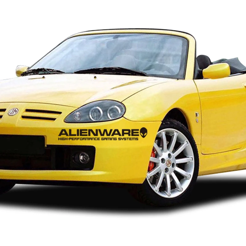 Car styling ALIENWARE extra-terrestrial reflective car sticker for car door Golf cruze ford focus 2