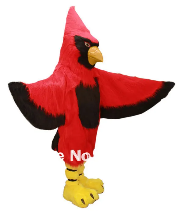 Professional Customized Cardinal Mascot Costume Adult Size Birds