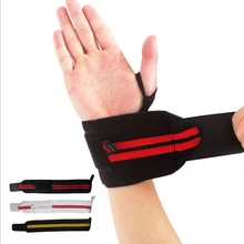 1 пара браслет для занятий тяжелой атлетикой спорт профессиональный тренировка фиксатор запястья поддержка запястья ремни обмотка и изоляция для тренажерного зала фитнес