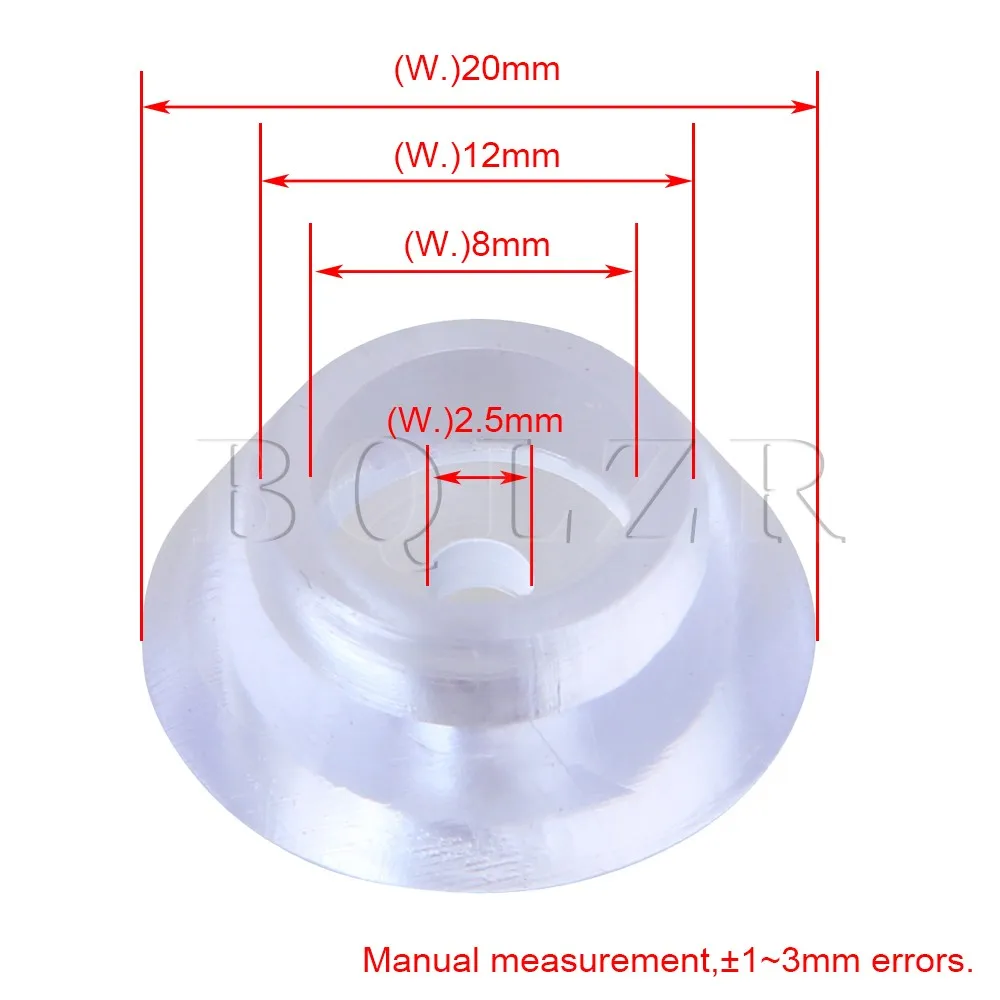 BQLZR 20x8x12 мм прозрачный силиконовый круглый мягкий Противоскользящий коврик для ног для мебели ножки Стул чашка стол Шкаф