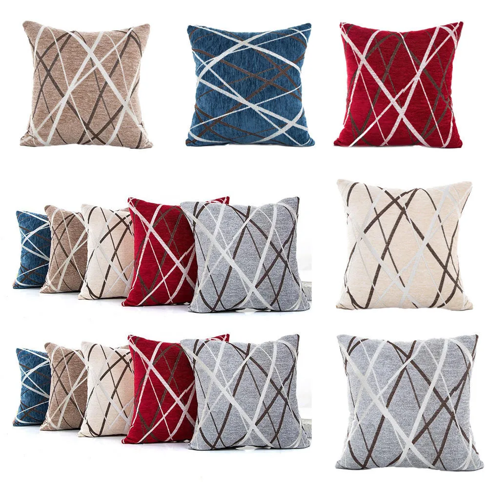 

ISHOWTIENDA Stylish Simplicity Polyester Cushion Cover Sofa Throw Pillow Case Home Decor