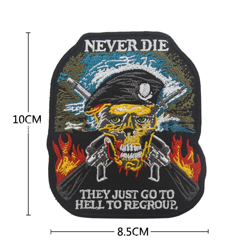 30 New Embroidered Armband Patch for Clothing Bag Hat Badges Patches Epaulettes Raven Warrior Punisher Mammon Viking - Color: 30