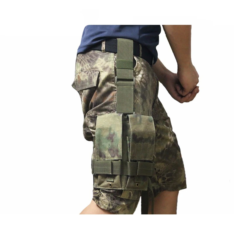 NEW Tactical Molle Double M4 5.56mm Magazine Pouch Bag For Airsoft