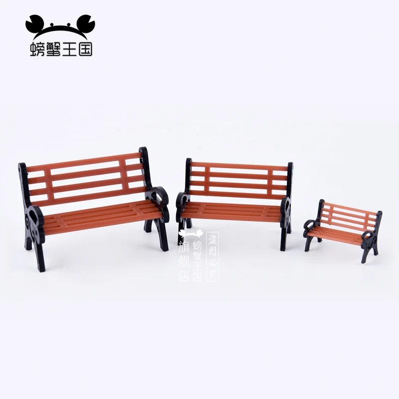 

12pcs Plastic Park Bench Model Train Scenery Landscape Layout HO OO G O N Scale 1:150 1:25 1:50 1:75 1:100