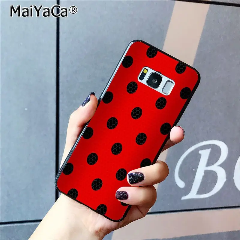 Red Black Gold Polka dots Dot