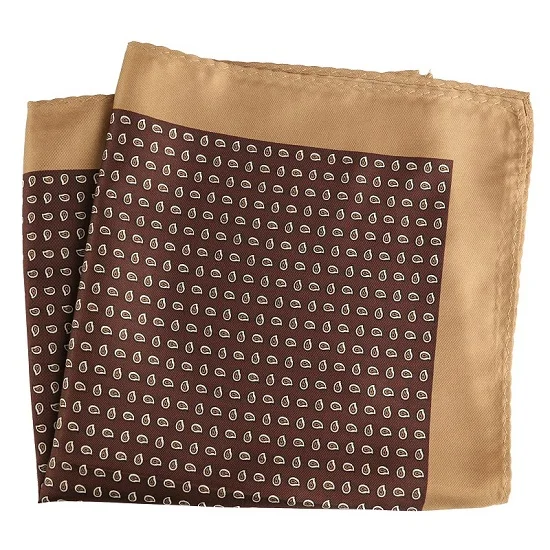 PH028 Pocket Square Портной Смит Роскошные 33X33 см большой платок Пейсли Цветочный горошек карманные квадраты из микрофибры трафаретной печати мужские носовые платки - Цвет: PH028 Pocket Square
