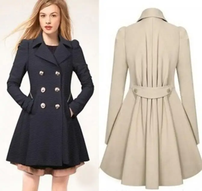 

Slim long commute coat XL pregnant women coat spring and autumn coat