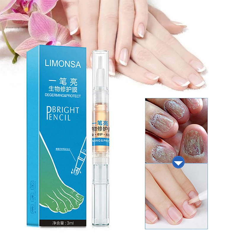 

3ML Liquid Nail Repair Pen Nail Treatment Fungus Remover Protective Nail Brush Nail Nourishing Brightening Hand Foot Care TSLM2