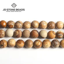 Матовые Круглые бусины из натуральной яшмы 4, 6, 8, 10, 12 мм, размер на выбор, граненый полудрагоценный камень DIY для изготовления ювелирных аксессуаров