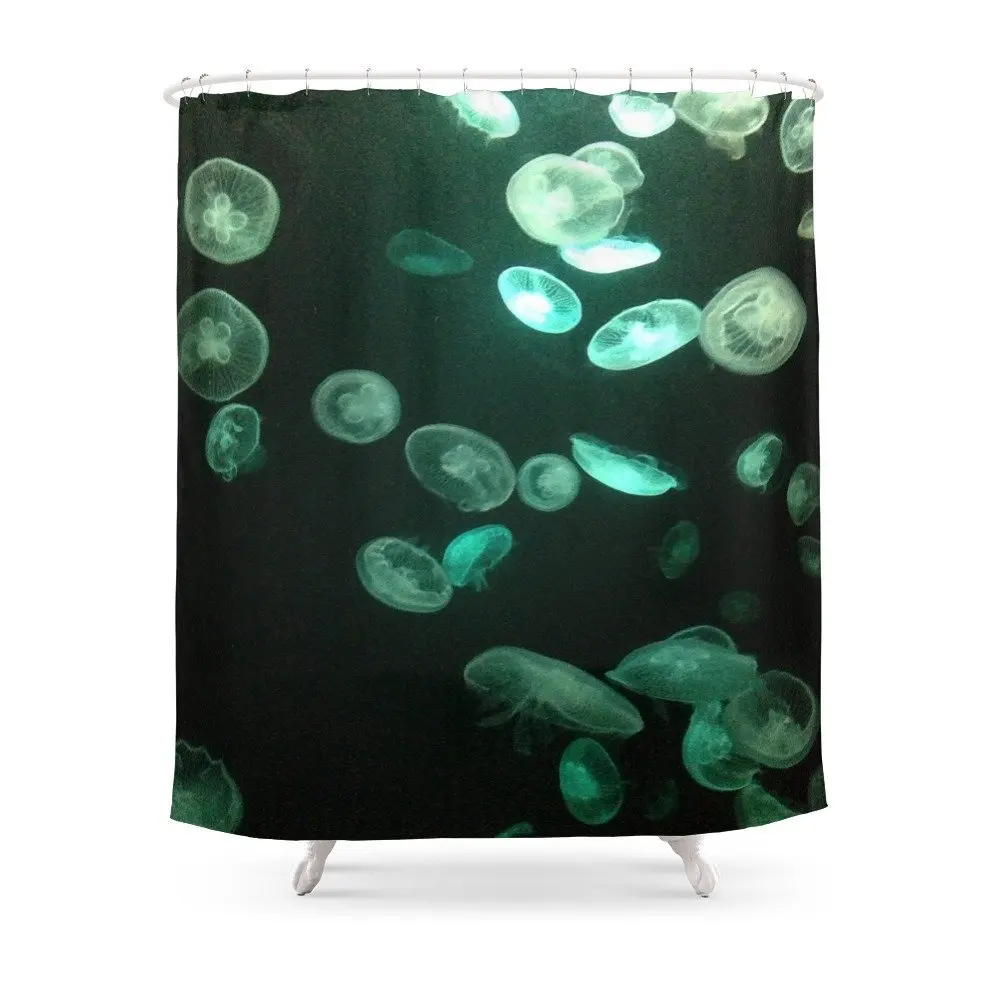Glow In The Dark Shower Curtain Waterproof Polyester Fabric Bathroom Glow In The Dark Shower Curtain Waterproof Polyester Fabric Bathroom Decor Multi Size Printed With 12 Hooks Curtains From Home