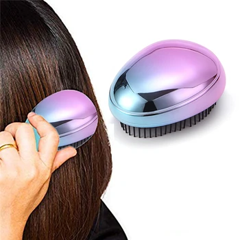

Portable Ionic Hairbrush Mini Ion Vibration Hair Brush Comb Head Massager For Styling Anti-static Straight Hair Comb