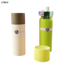 CTREE 1 шт. портативная дорожная мультяшная мини пластиковая чашка для зубных щеток бытовой Чехол держатель зубной щетки наборы аксессуаров для ванной комнаты C619