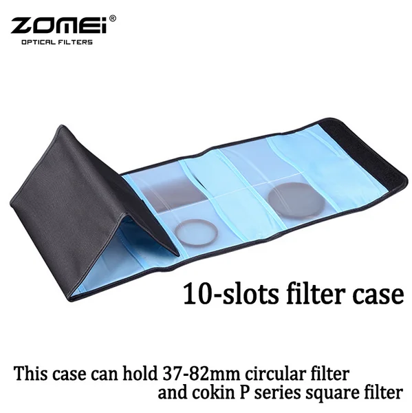 ZOMEI фильтр для объектива камеры бумажник чехол 10 карманов фильтр сумка для 37 мм-82 мм UV CPL Cokin P серия квадратный фильтр сумка Zomei Origina