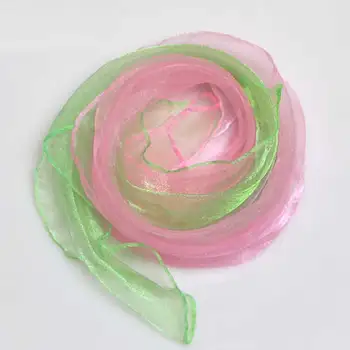 

2020 Fashion Gradient color Women Hair Tie Soft Wrap Scarf Ladies Shawl Woman New Design Silk Satin headband Head Neck VKHJ1007