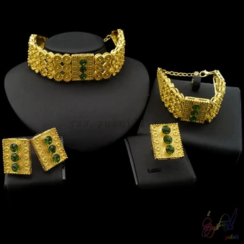 

Free Shipping 2017 New Factory Pure Gold Color Jewelry Sets Fashion African Choker Jewelry For Women