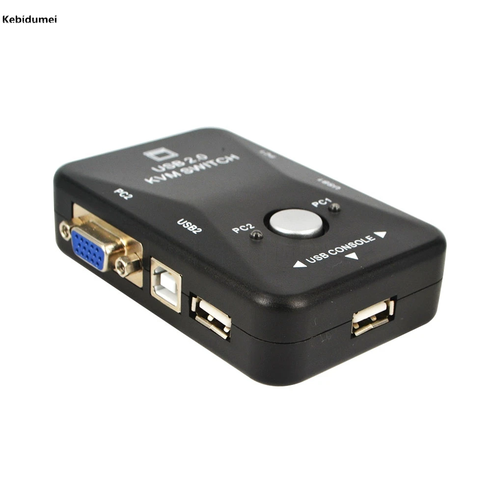 

Hot selling 2-Port Mini-Auto USB KVM Switch USB KVM Switch 2.0 1620 x 1440 Maximum Resolution