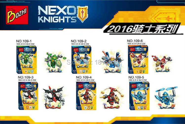 Cool Nexu Knights Super Heros Plastic Toys Building Bricks Sets Kids Educational Toys DIY Blocks Compatible
