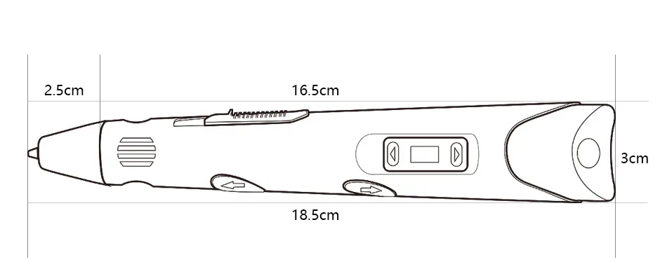 myriwell 3d pen зд ручка с 200-миллиметровой нитью ABS и свободной пластиковой пластиковой ручкой 3-мерная ручка Смарт-подарок для детей на день рождения