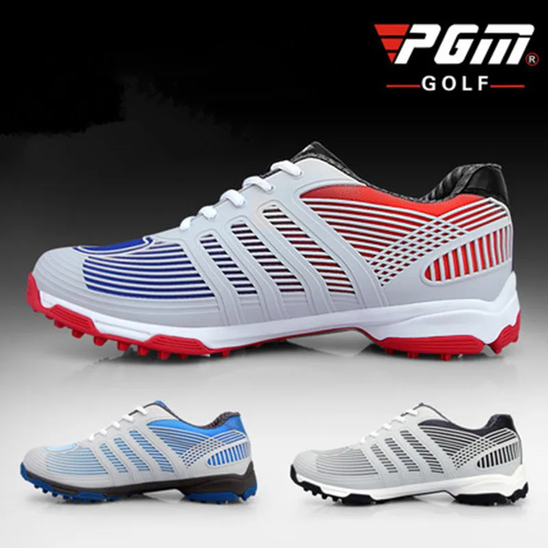PGM genuine golf shoes men's double patent golf shoes high performance