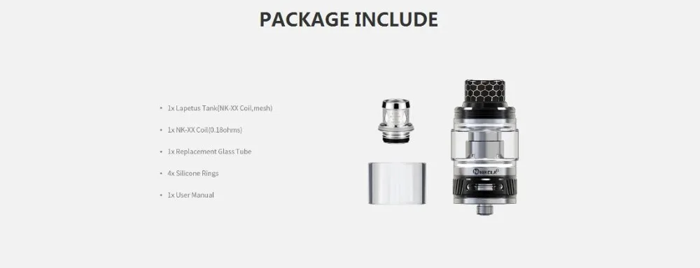 New Beand Nikola Lapetus Sub Ohm Tank 6ML Capacity E cigs With 0.18ohm Mesh Coil Vape Vaporizer Atomizer VS SMOK TFV12 Prince  (3)