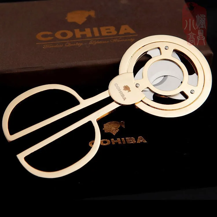 COHIBA золотые нержавеющая сталь мельница обрезки сигар