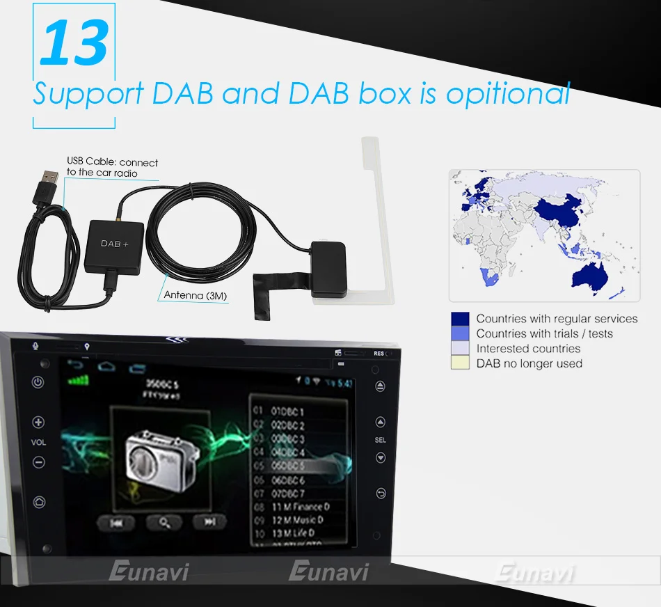 Discount Eunavi Quad Core 2 din Android 9.0 Car Radio GPS Navigation Stereo for Vauxhall Opel Astra H G Vectra Antara Zafira Corsa 2G RAM 19