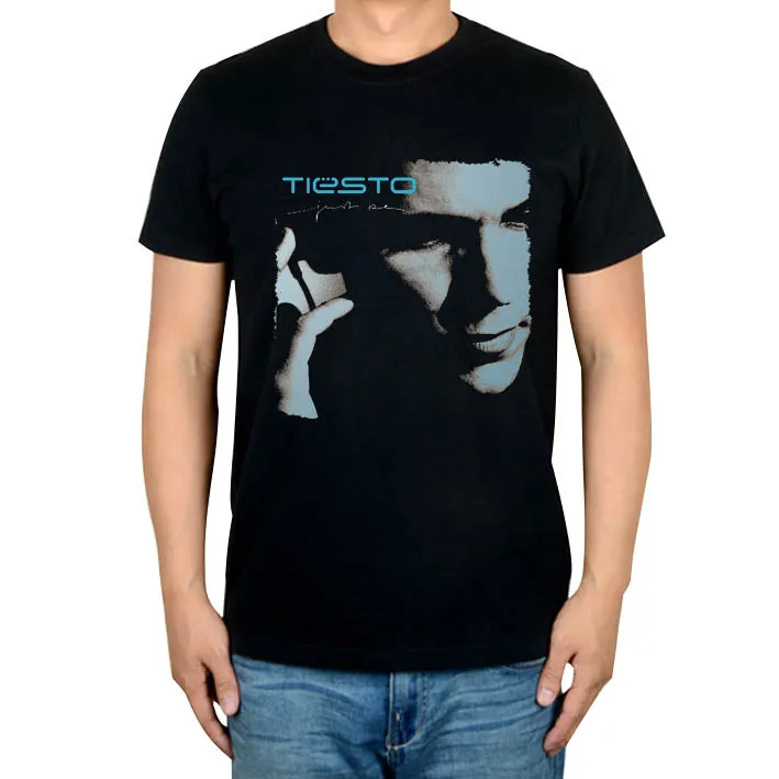 

Bloodhoof Tiesto top DJ master Adagio for Strings album pop music Black / white T shirt Asian Size