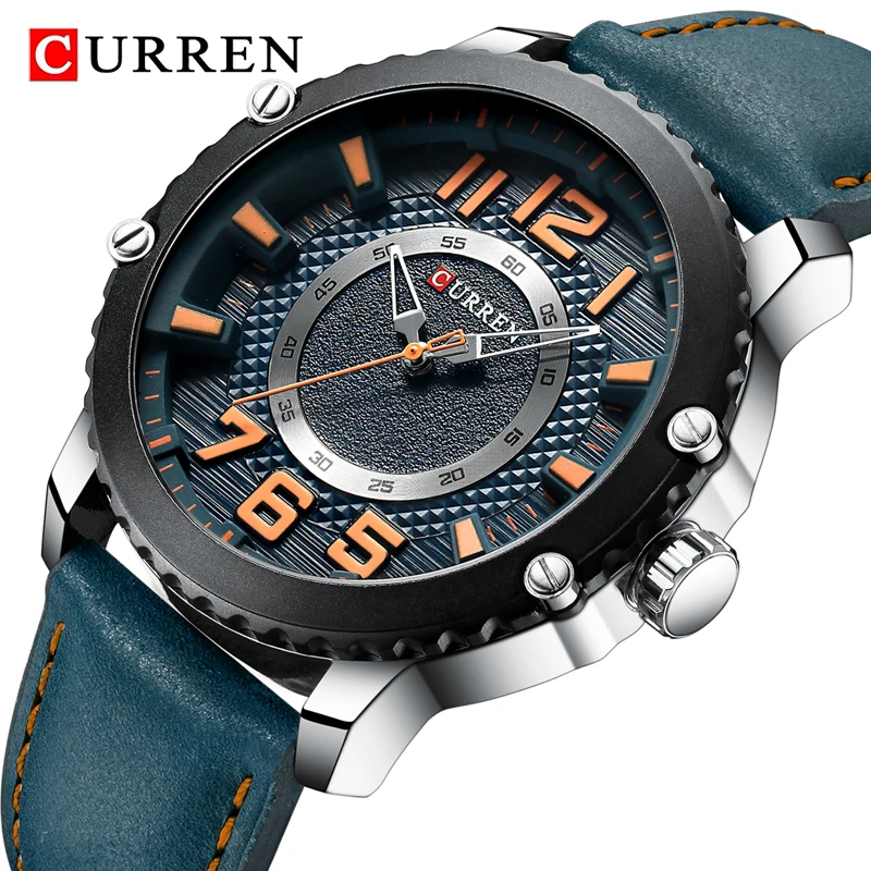 2019 CURREN новые мужские s часы Топ люксовый бренд спортивные кварцевые кожаные