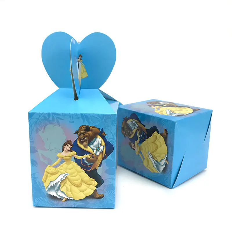 Коробка конфет с героями мультфильмов Beauty and he Beast 12 шт.|beauty beast|favors partyfavors shower |