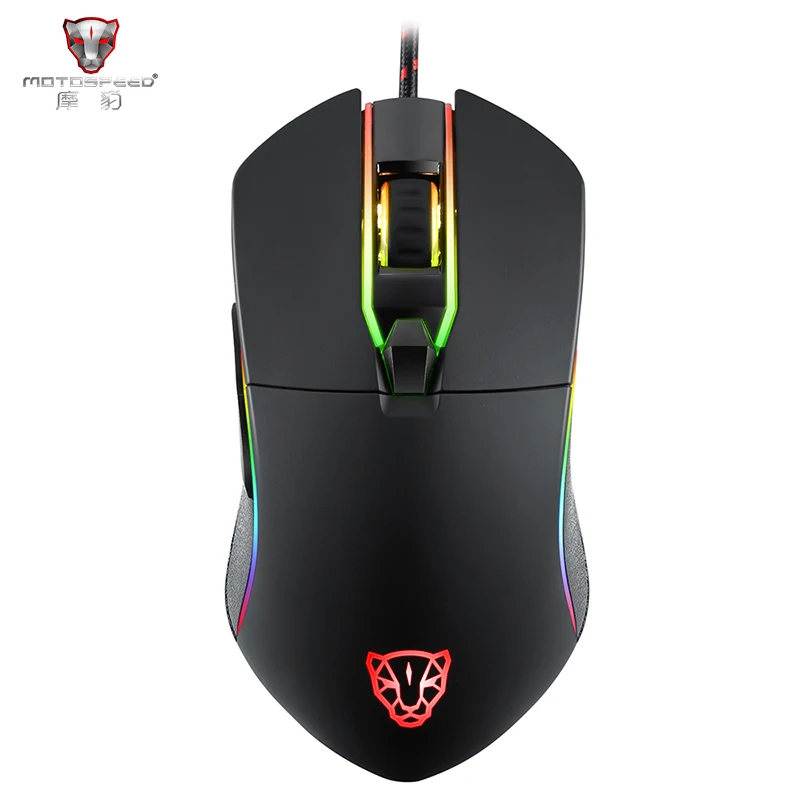 Motospeed V30 профессиональная игровая мышь USB Проводная оптическая Регулируемое