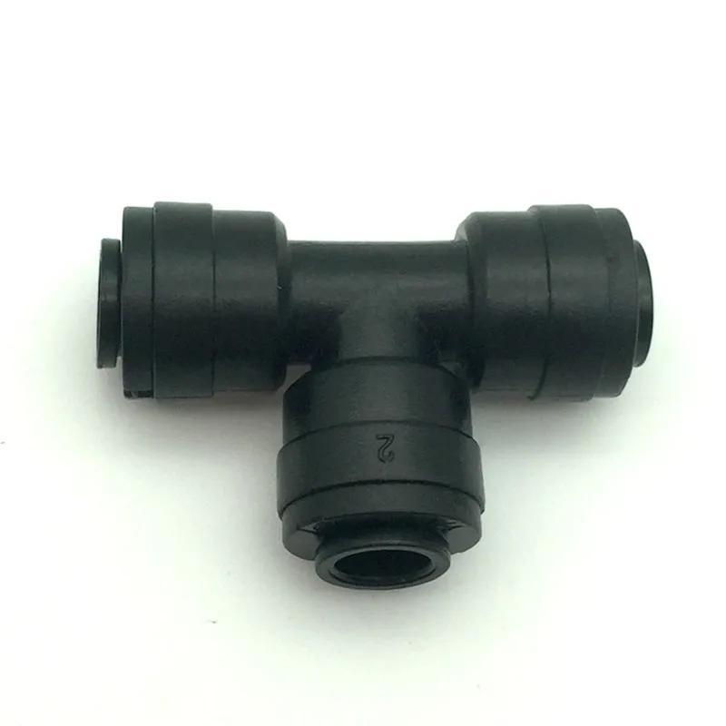 

A144 Pack20pcs black White 1/4" * 1/4'' * 1/4'' Slip Lock Tee Connector Fitting 6.5mm Hose Tube Push in 1/4" Tee Quick Connector