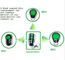 Мерлин M832 M842 M844 230 т 430r запасной пульт дистанционного управления подходящий DHL Бесплатная доставка
