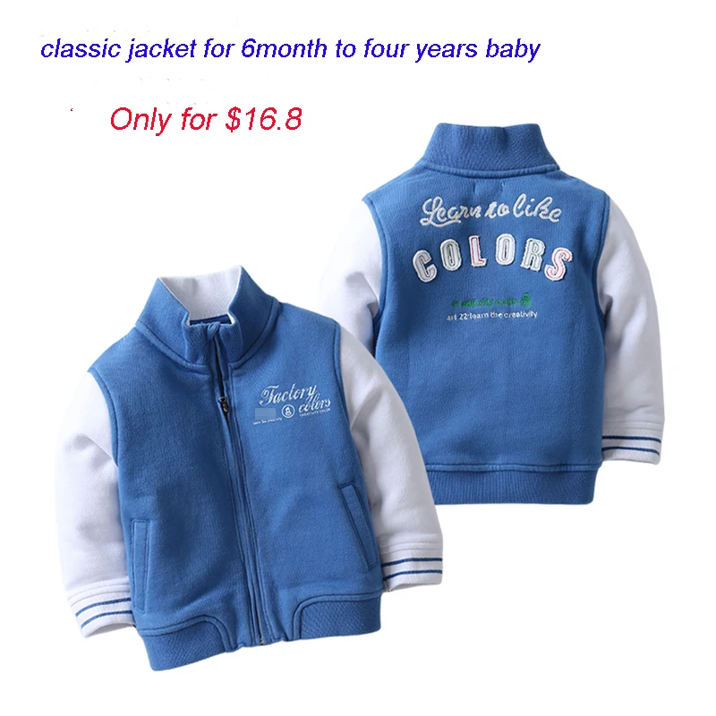 Куртка для маленьких мальчиков; осенне-весеннее пальто для малышей; детская верхняя одежда синего цвета