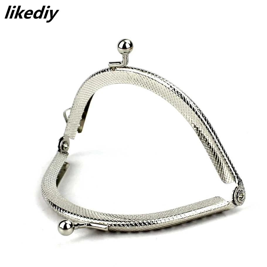 20 pcs/lot 8.5 cm silver basic arch metal purse frame Kiss clasp lock High quality DIY bag accessories