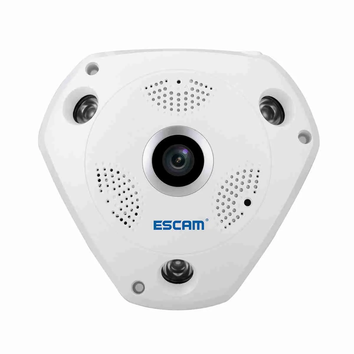 

ESCAM QP180 960P Panoramic WiFi IP Camera 1.3MP HD Fisheye Home Security Camera with Two-way Audio, IR Night Vision