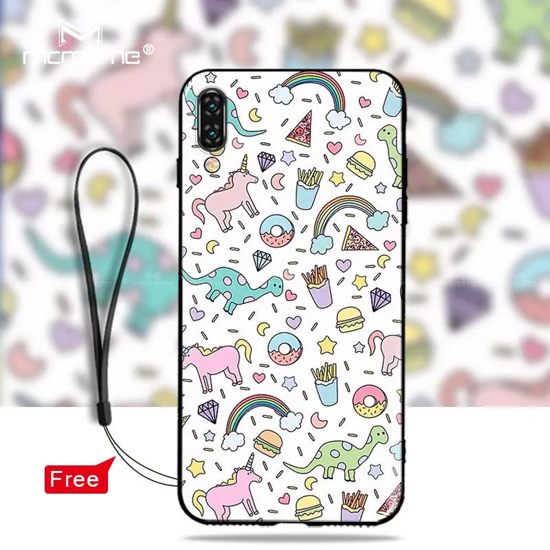 For vivo v15 pro Case vivo v11 pro Back Cover Unicorn van gogh Painting Soft TPU Case For vivo y97 v15pro v11pro v11 Phone Case