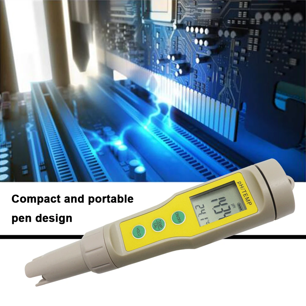 2 в 1 рН метр термометр цифровой монитор качества воды PH тестер измеритель температуры бассейны питьевой воды аквариума детектор