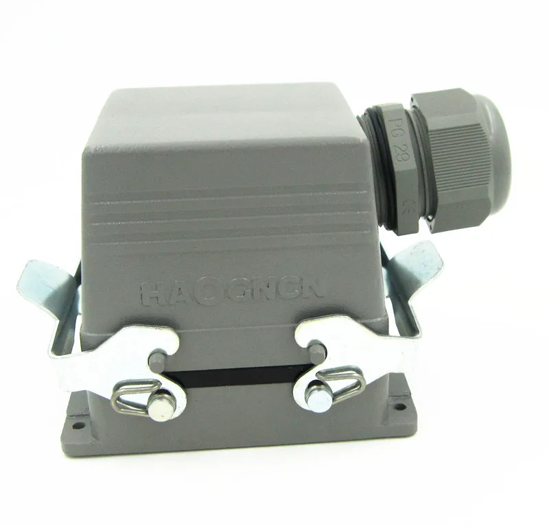 

HDC-HE-032-1 Heavy Load Connector 32 Core 16A Rectangle Connector Heat Flux Avenue Plug