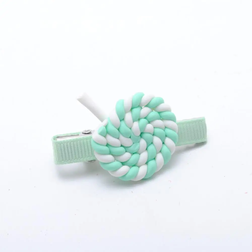 MINT Hair Clips 2 шт. аксессуары и клипсы для волос летний Стиль Мода Радужный леденец Девушки аксессуары для волос заколка для волос резинка для детей - Цвет: MINT Hair Clips