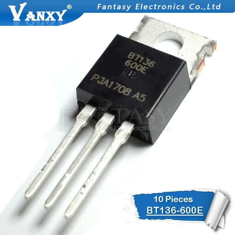 

10PCS BT136-600E TO220 BT136-600 TO-220 BT136 136-600E new and original IC