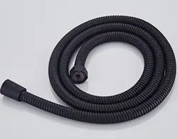 Black Bathroom Shower Set with Wall Mount Brackets and Dual - Function Handheld Sprinkler with 150CM Hose (Black hose)