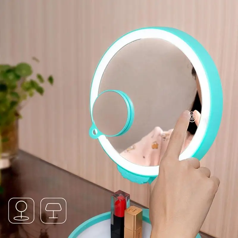 

BellyLady Folding Cosmetic Mirror LED USB Charging Multi-functional Body Induction Nightlight Storage Base