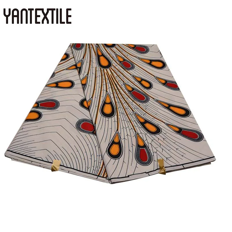YANTEXTILE Новинка Анкара Африканский воск ткань с принтом 6 ярдов модный настоящий воск Tissu Africain батик ткань для свадебного платья