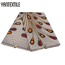 YANTEXTILE Новинка Анкара Африканский воск ткань с принтом 6 ярдов модный настоящий воск Tissu Africain батик ткань для свадебного платья